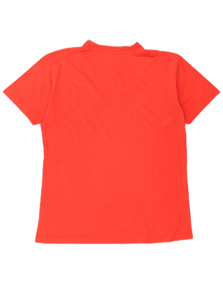 Reebok Herre T-Shirt Top Lille Rød Bomuld
