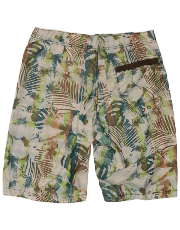 Fat Face Herren-Badeshorts, groß, mehrfarbig, Blumenmuster, Polyester