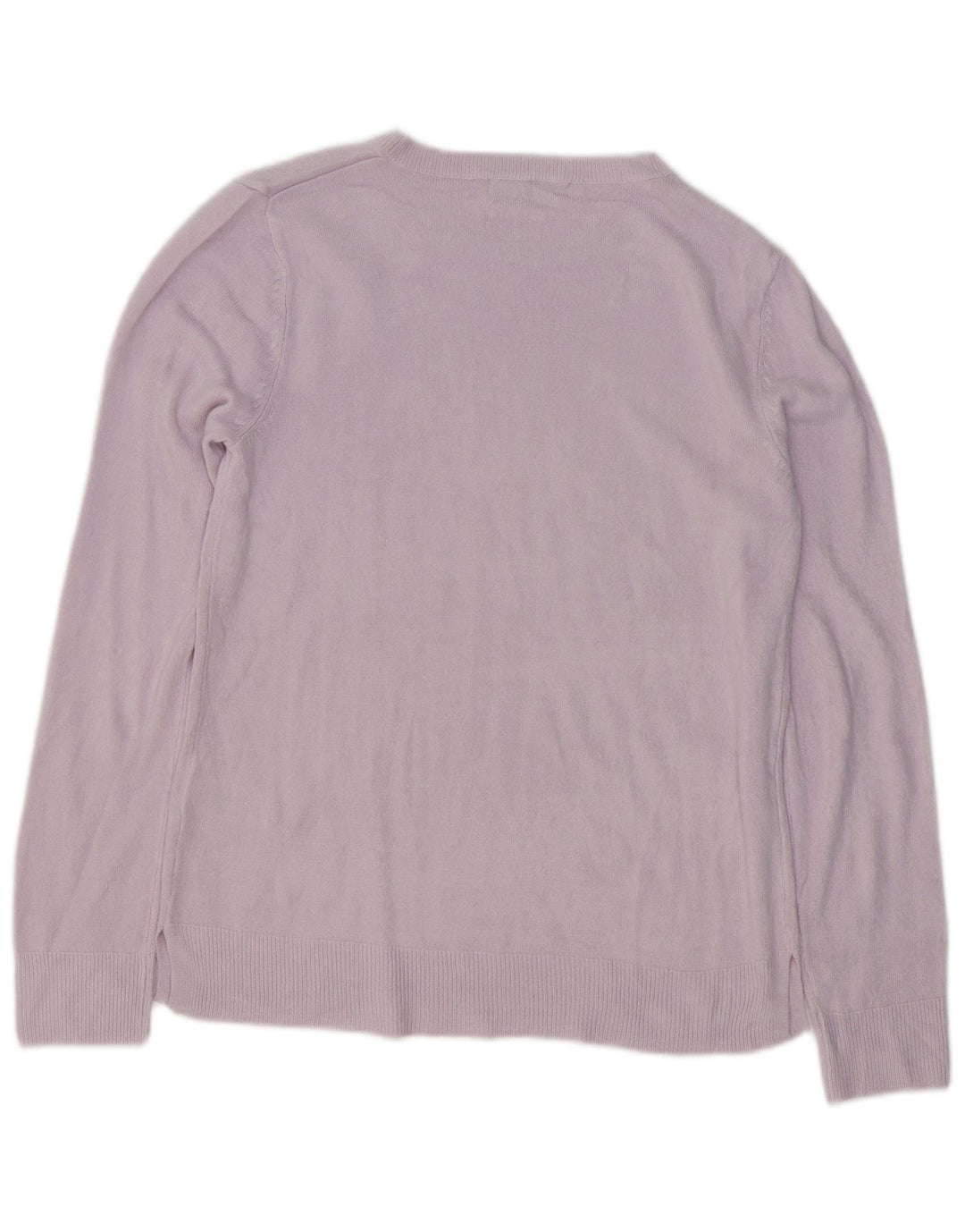 MARKS & SPENCER Womens Crew Neck Jumper Sweater UK 14 Medium Purple