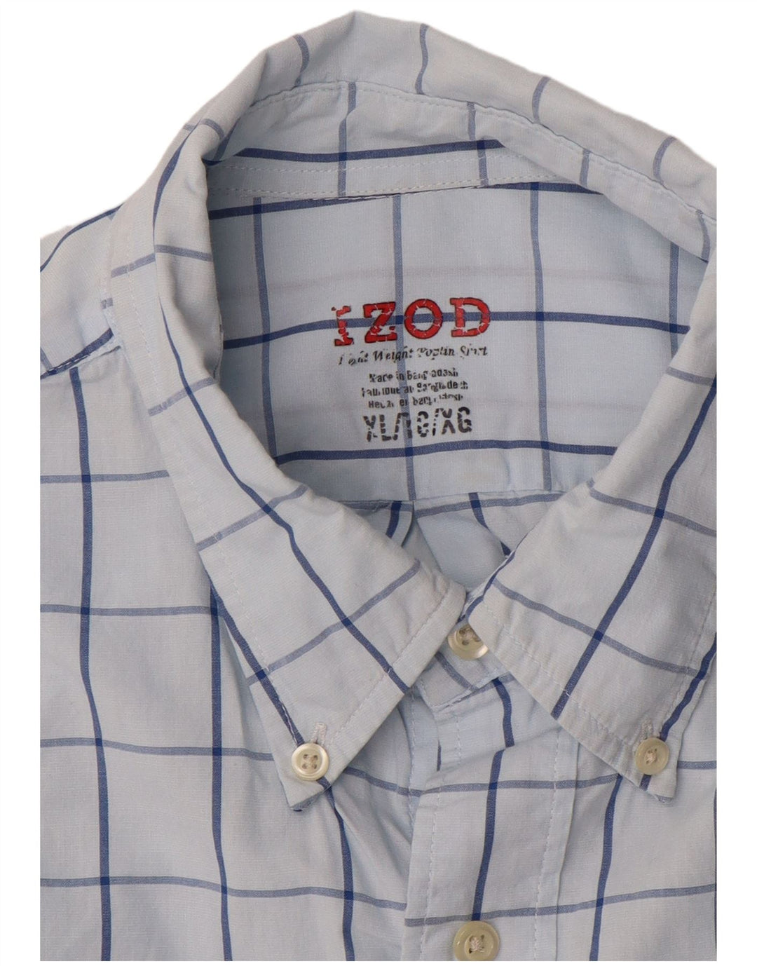 Camicia da uomo IZOD XL a quadri blu