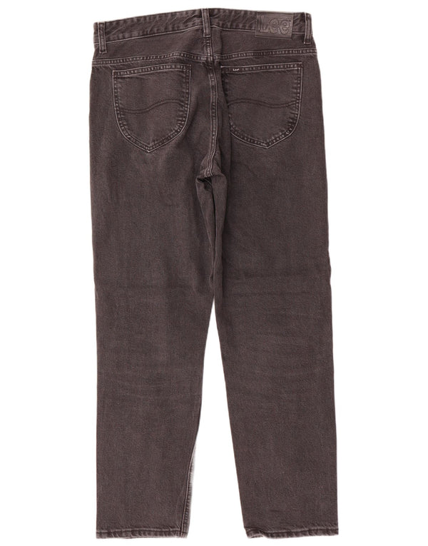 Lee Mens Rider Straight Jeans W31 L31 Γκρι βαμβακερό