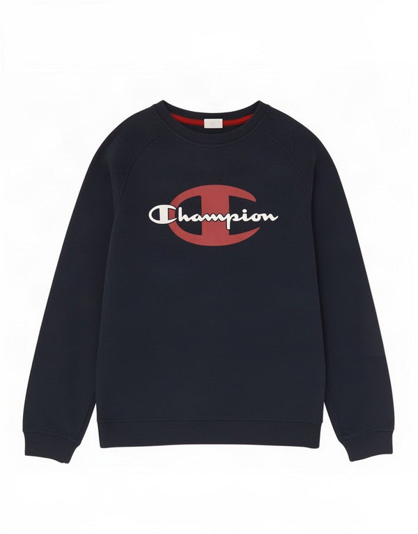 Champion Boys Sweatshirt Jumper 13-14 år XL Navy Blue Colourblock Sports