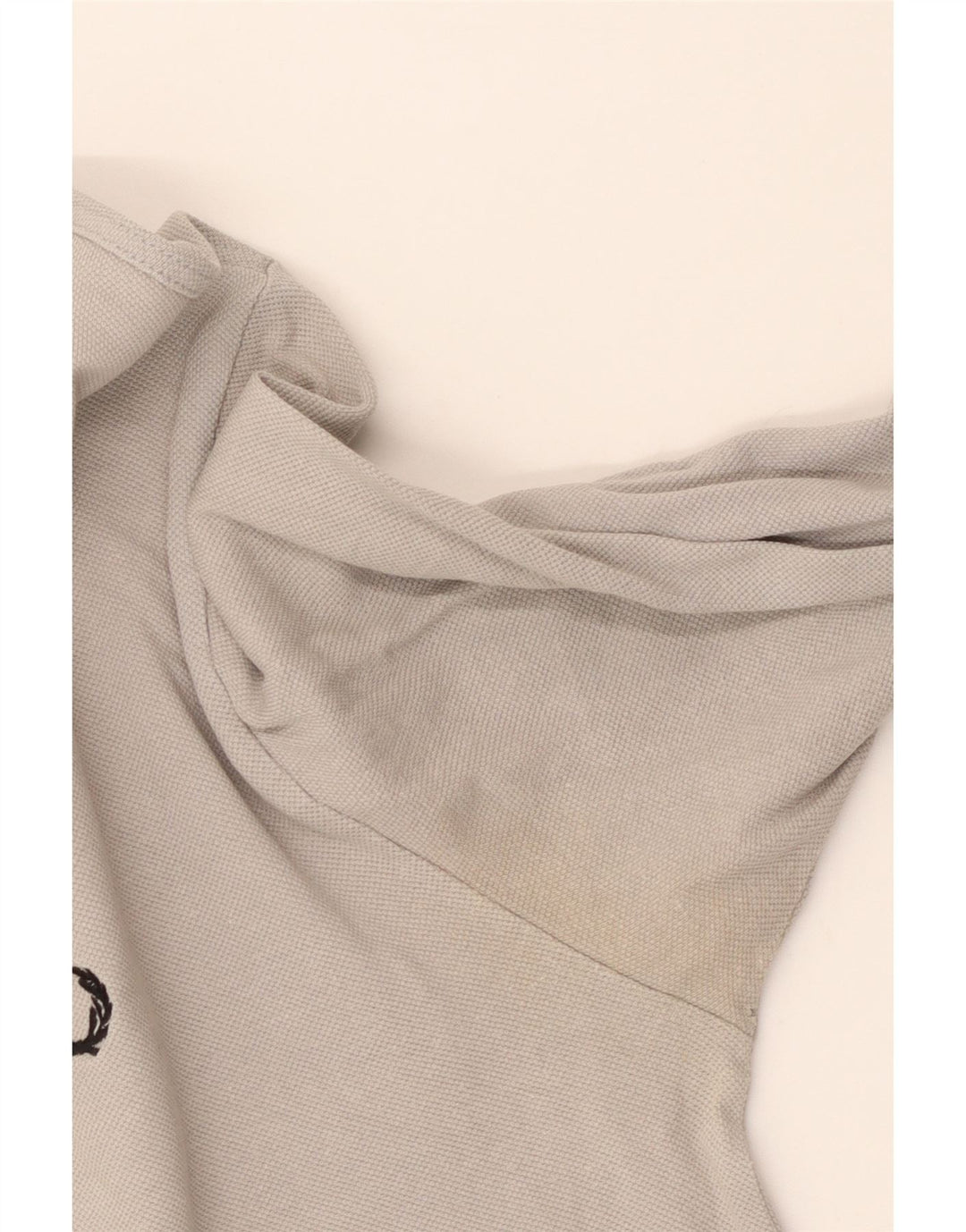 Fred Perry Mens Long Sleeve Polo Shirt Medium Grey Cotton Classic