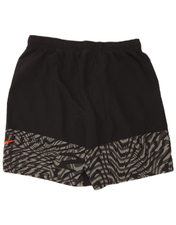 Nike Herre Dri Fit grafiske standard sportsshorts XL sort polyester