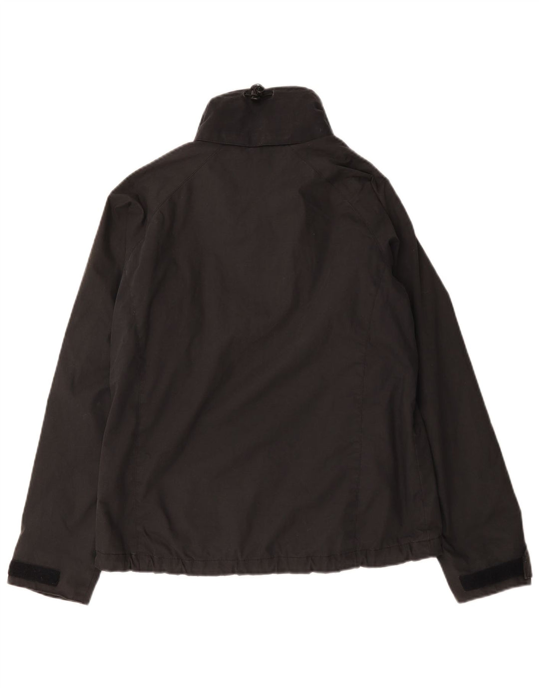 Jack Wolfskin Womens Rain Jacket UK 12/14 Medium Black Polyester
