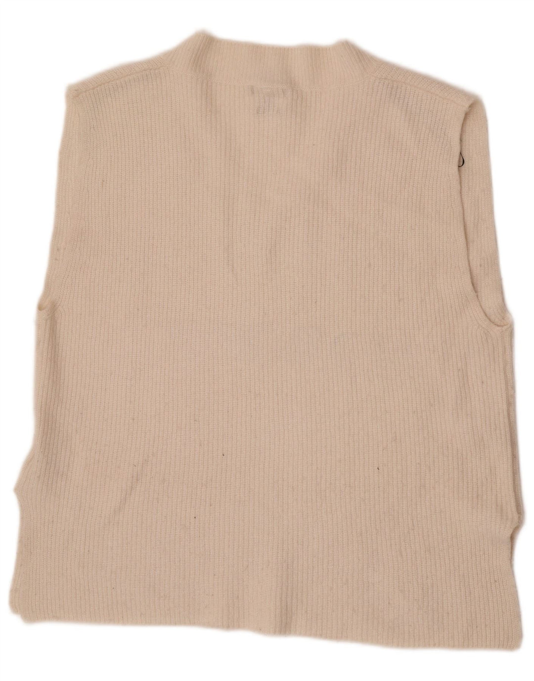 Massimo Dutti Damen Weste Top UK 14 Medium Off White Polyamid