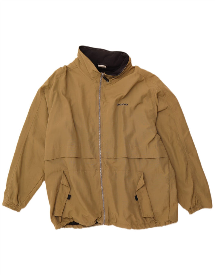 DIADORA Jachetă de ploaie pentru bărbați UK 40 Large Kaki Poliamidă