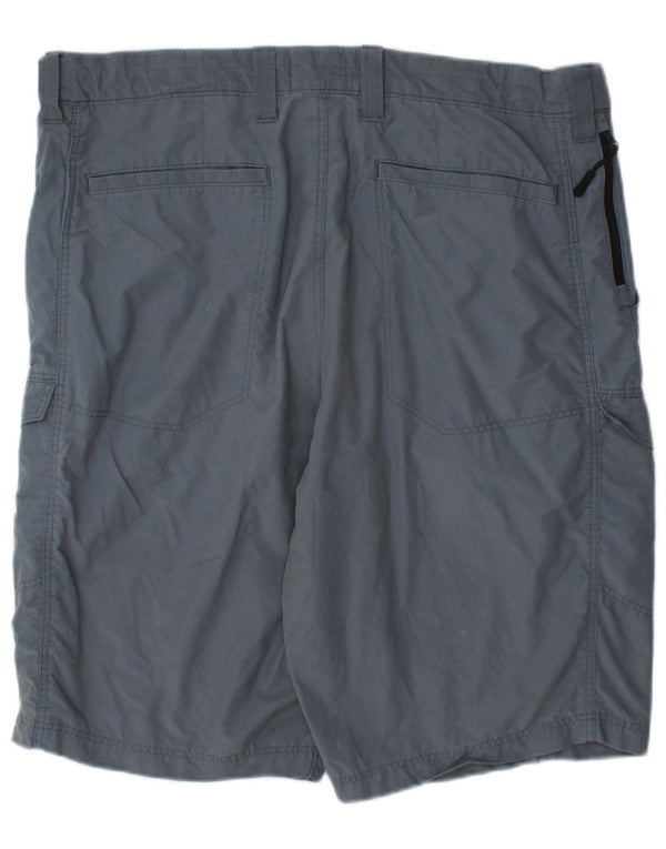 Marks & Spencer Mens Cargo Shorts W36 Large Blue Cotton