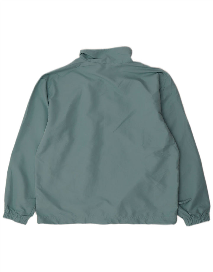 Top da tuta da uomo con zip e collo IZOD in poliestere blu medio