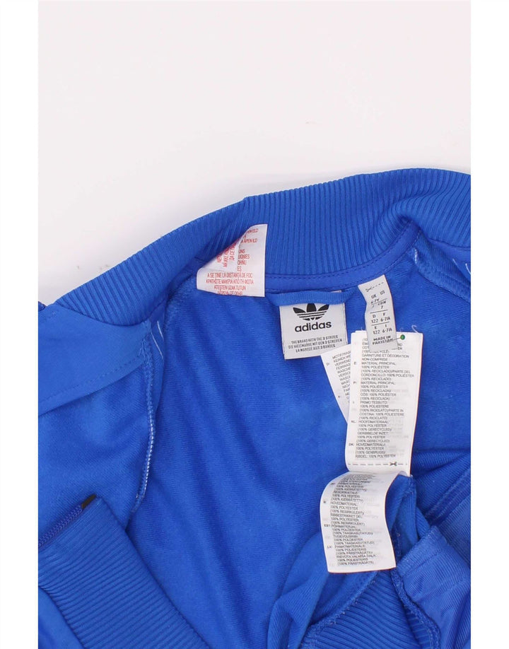 Adidas Boys αθλητική φόρμα Adidas Top Jacket 6-7 Years Blue Polyester