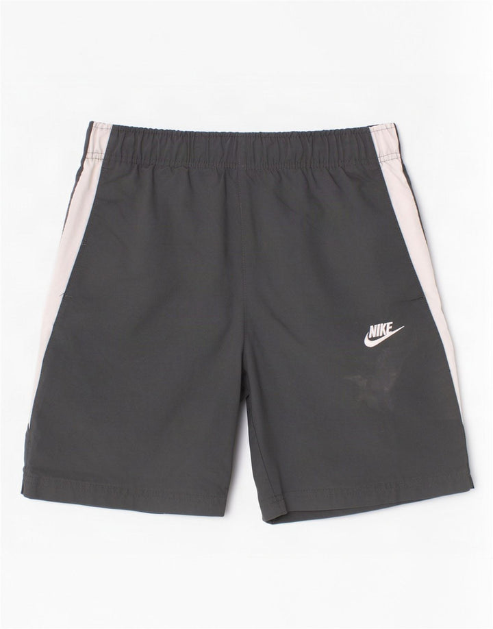Nike Pantalones cortos deportivos para niños 12-13 años Grande Gris Colorblock Poliéster