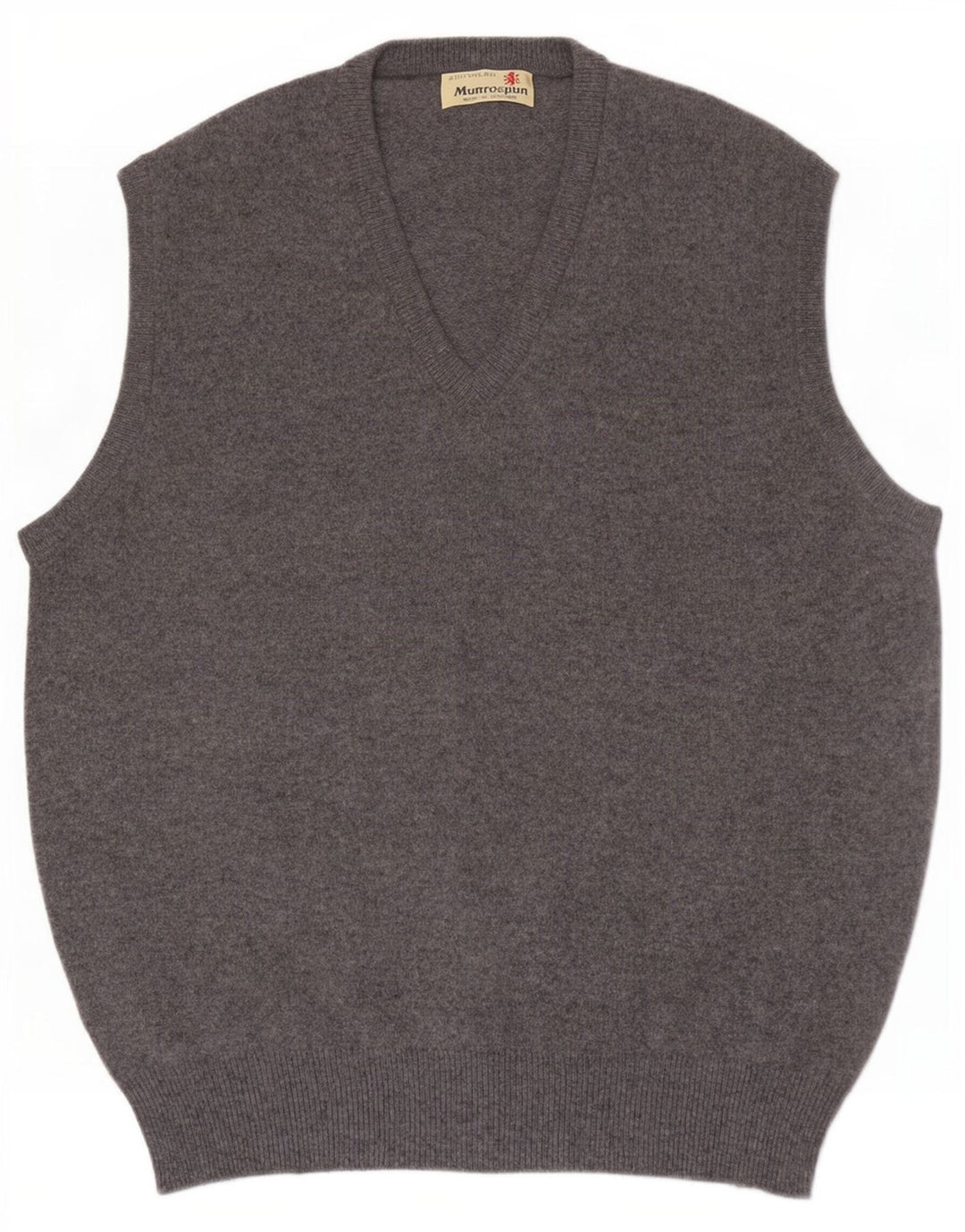 Canottiera da uomo Munrospun EU 52 Large Grey Wool
