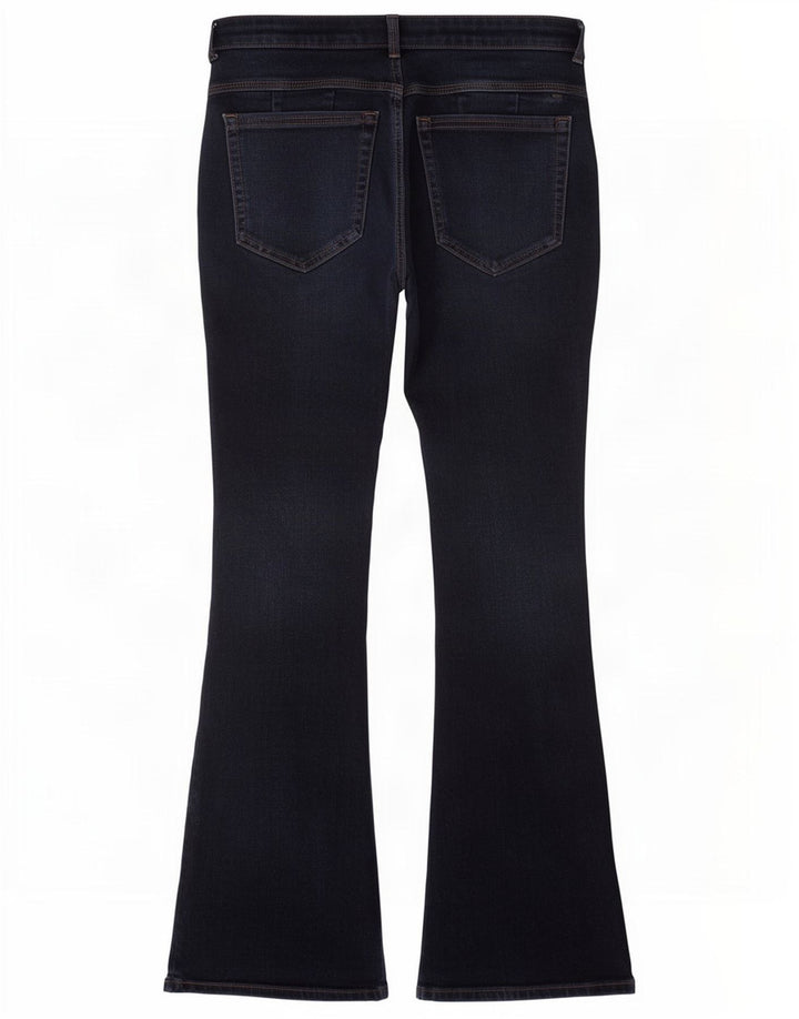 Marks & Spencer Dame Flared Jeans UK 12 Medium W30 L27 Navy Blue