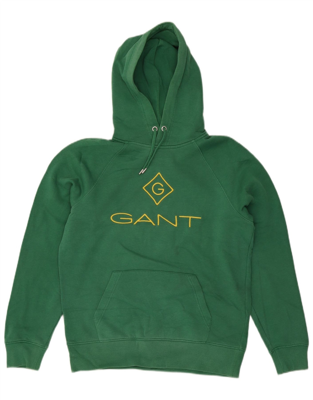 Gant Mens Graphic Hoodie Jumper Medium Green Cotton