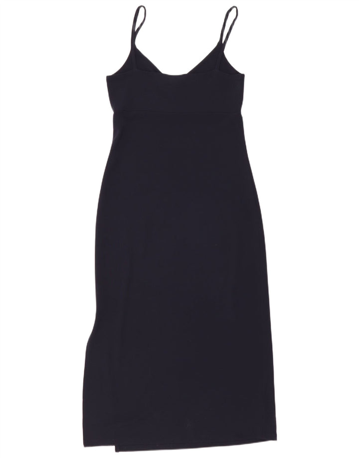 Gap Womens Sleeveless Maxi Dress UK 12 Medium Navy Blue Rayon