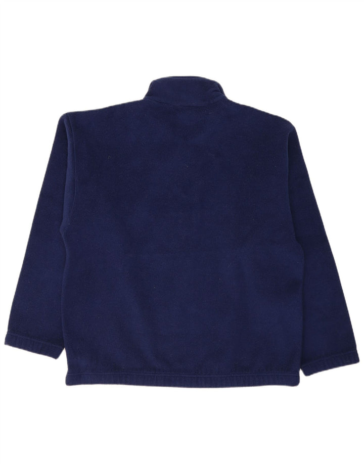 Sergio Tacchini herre lynlås hals fleece jumper stor marineblå polyester