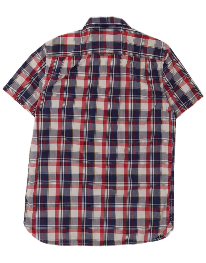 SUPERDRY Męska koszula z krótkim rękawem, duża, wielobarwna, bawełniana krata