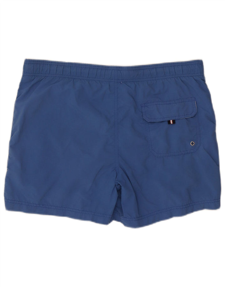 Tommy Hilfiger Mens Swimming Shorts Small Blue Colourblock Nylon