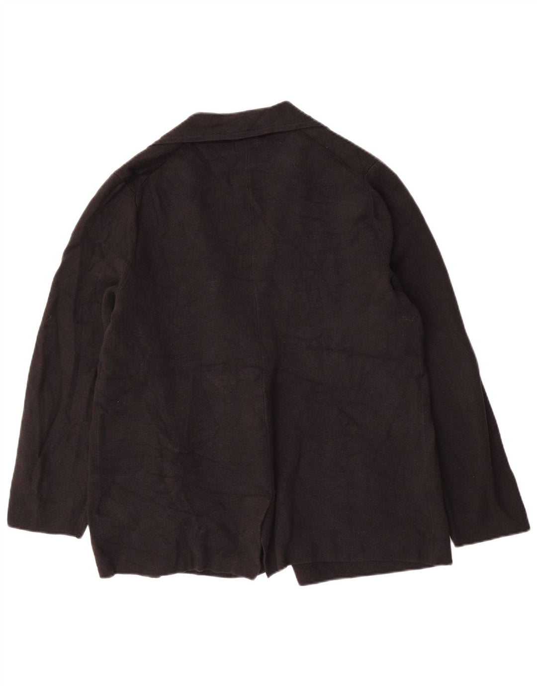 J. CREW Womens 2 Button Blazer Jacket UK 14 Medium Black Cotton