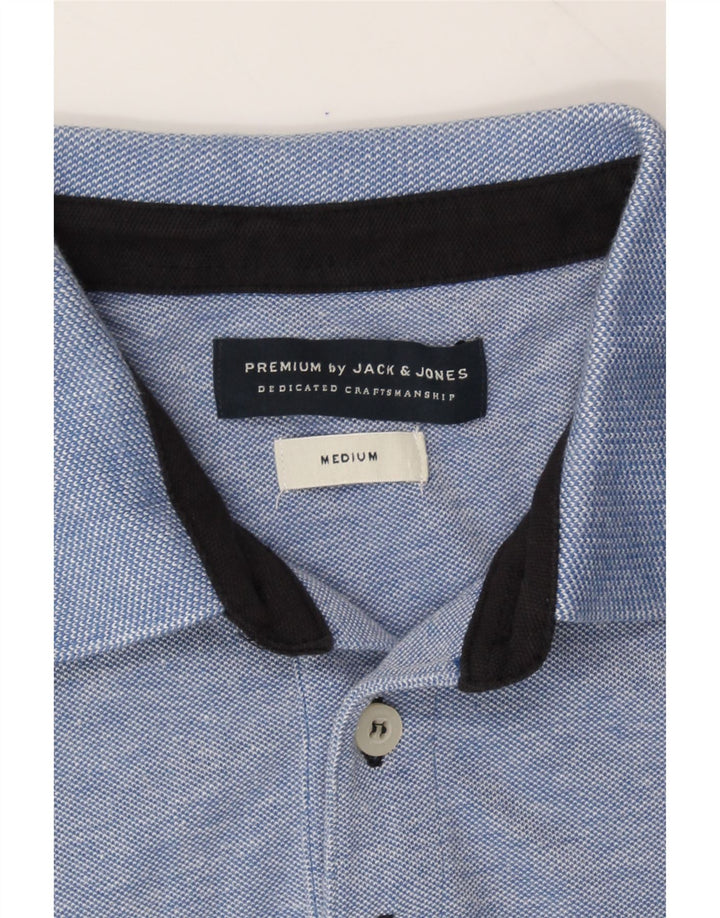 JACK & JONES Mens Polo Shirt Medium Blue Cotton Vintage Jack & Jones and Second-Hand Jack & Jones from Messina Hembry 