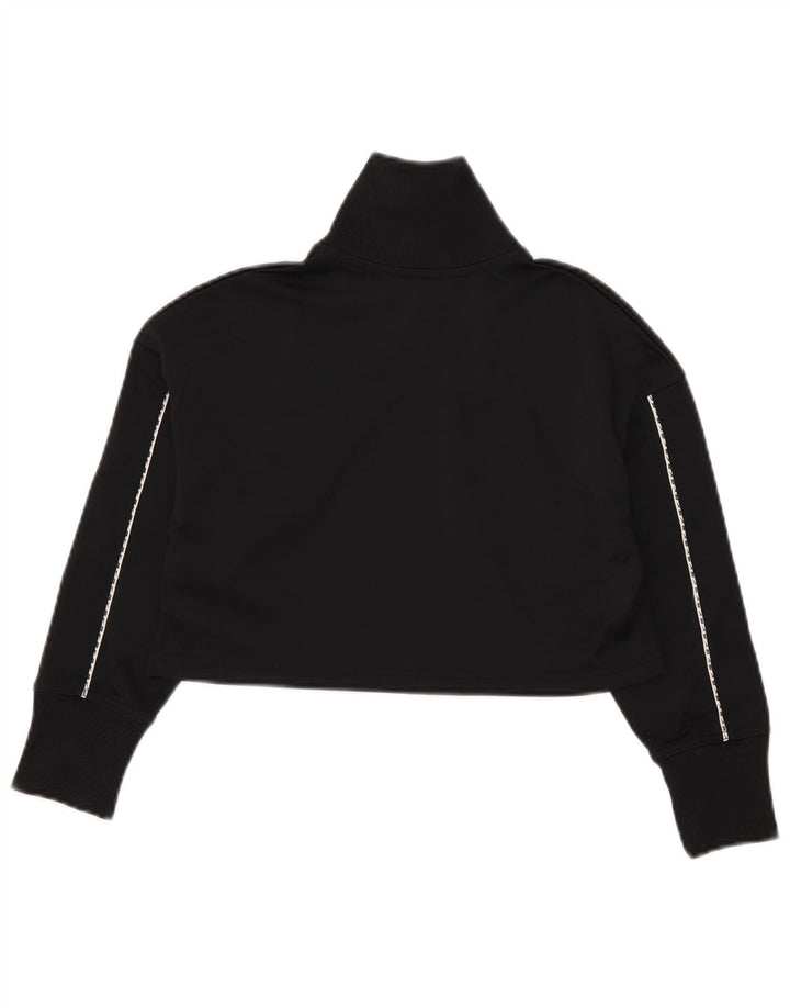 Damska kurtka dresowa Nike Crop Top UK 10, mała, czarna, poliestrowa