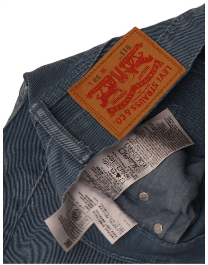 Levi's Herre 511 denimshorts W33 Medium Blue Bomuld
