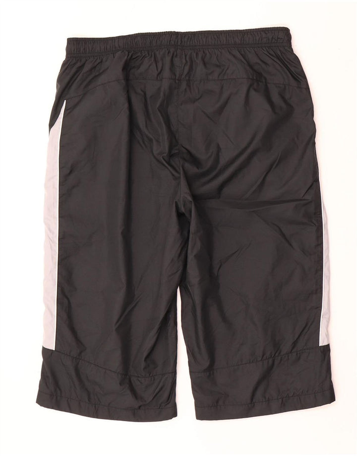 Nike Herren-Bermuda-Sportshorts, großes, schwarzes Farbblock-Polyester