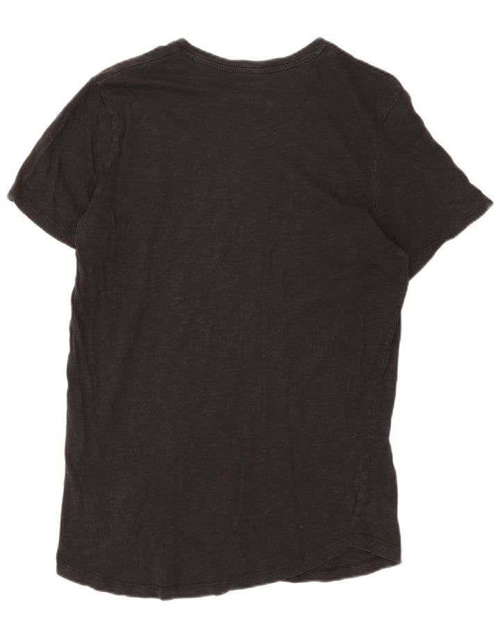 Jack & Jones Mens Regular Fit T-Shirt Top Medium Black Cotton