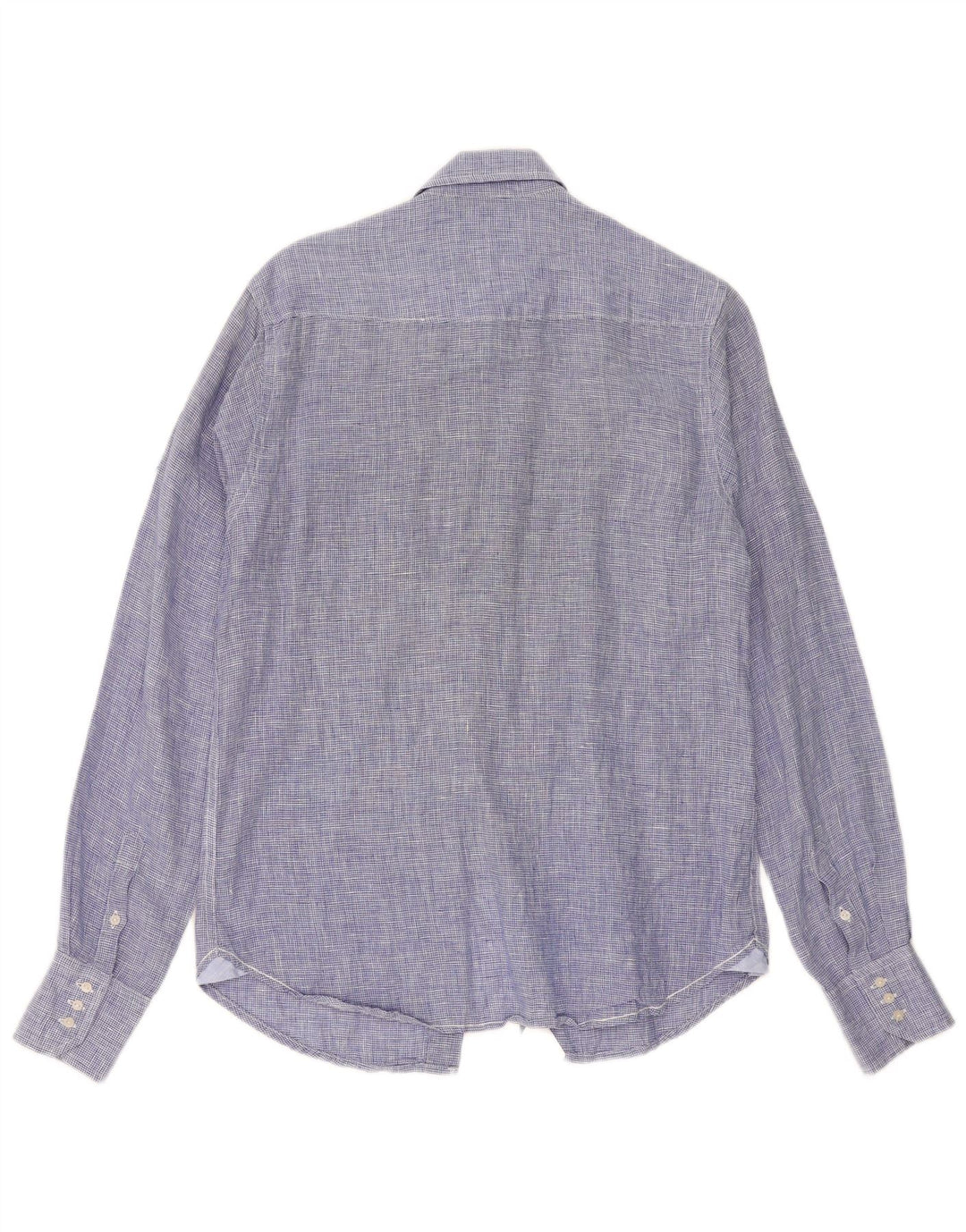 Scotch & Soda Mens Shirt Small Blue Houndstooth