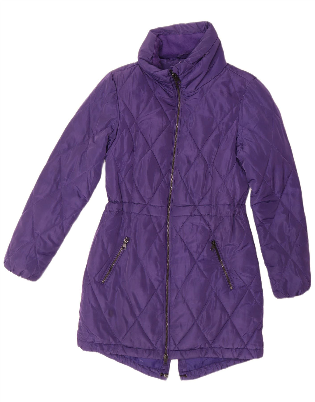 Marks & Spencer Γυναικείο παλτό UK 8 Small Purple Polyester