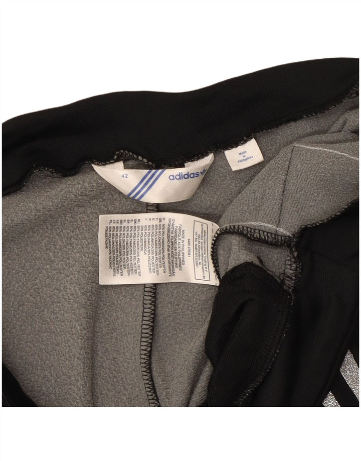 Adidas Womens Tracksuit Trousers IT 42 Medium  Black Polyamide