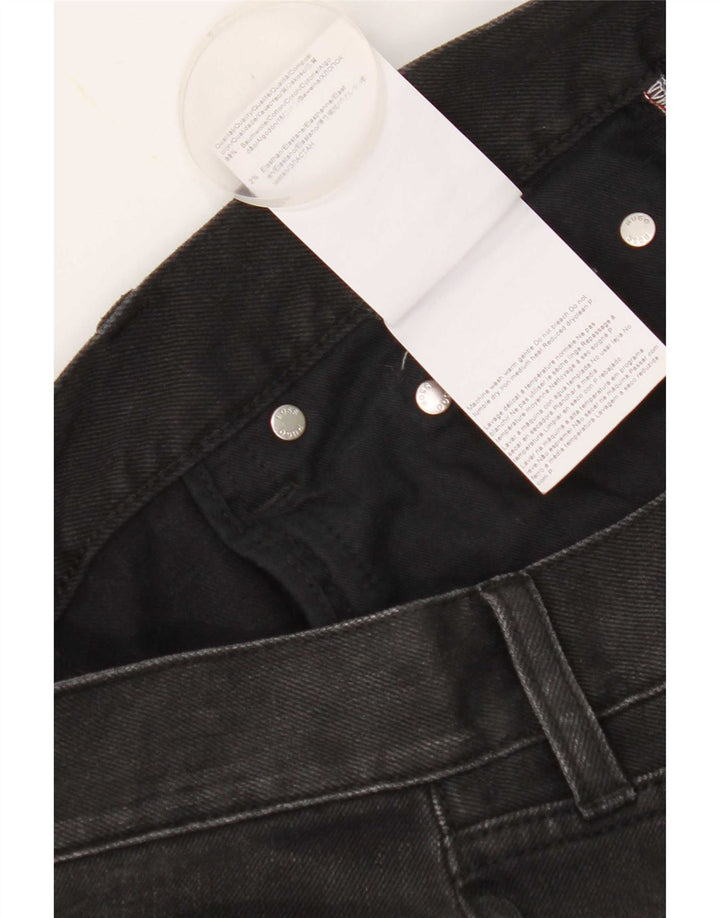 Hugo Boss Mens Straight Jeans W32 L34 Black Cotton