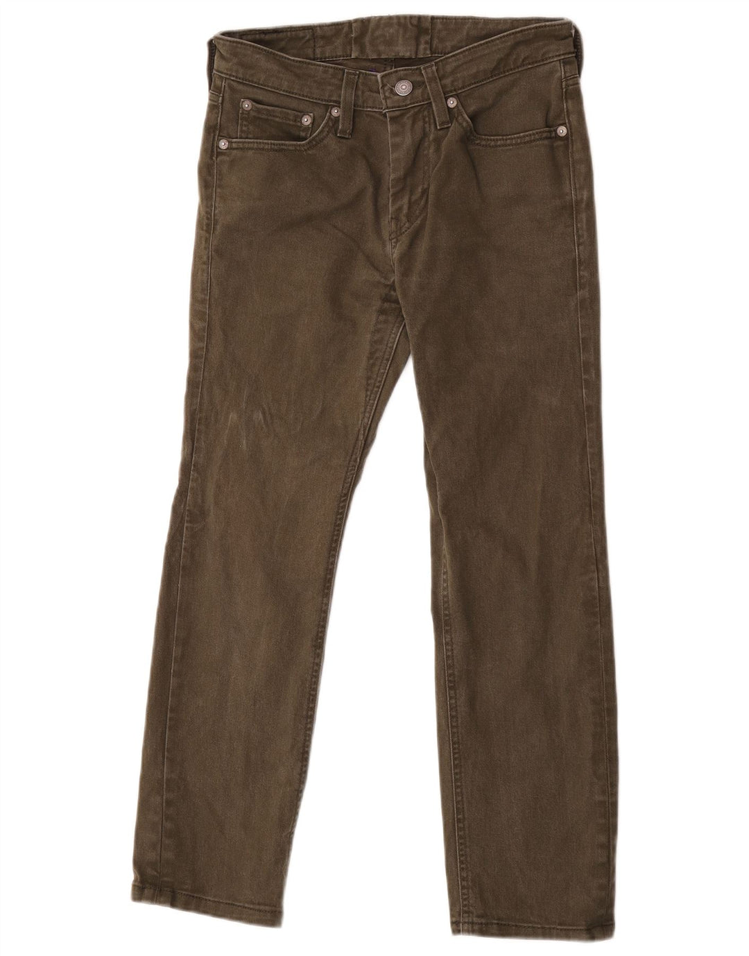 Levi's Mens 511 Slim Jeans W28 L26 Green Cotton
