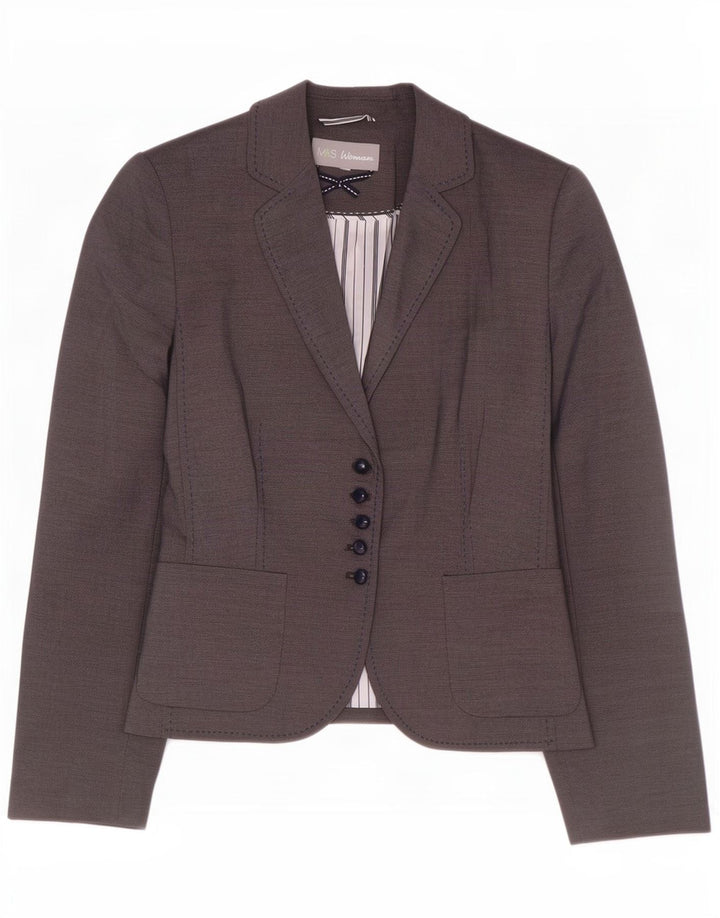 Marks & Spencer Veste blazer à 5 boutons pour femme UK 18 XL Bleu marine Polyester