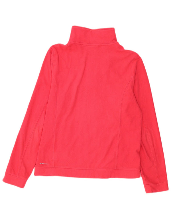 Adidas Damen Fleecejacke UK 16 Large Rot Polyester