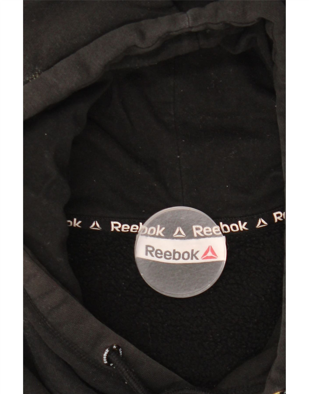 Reebok Mens Graphic Hoodie Jumper Large Black