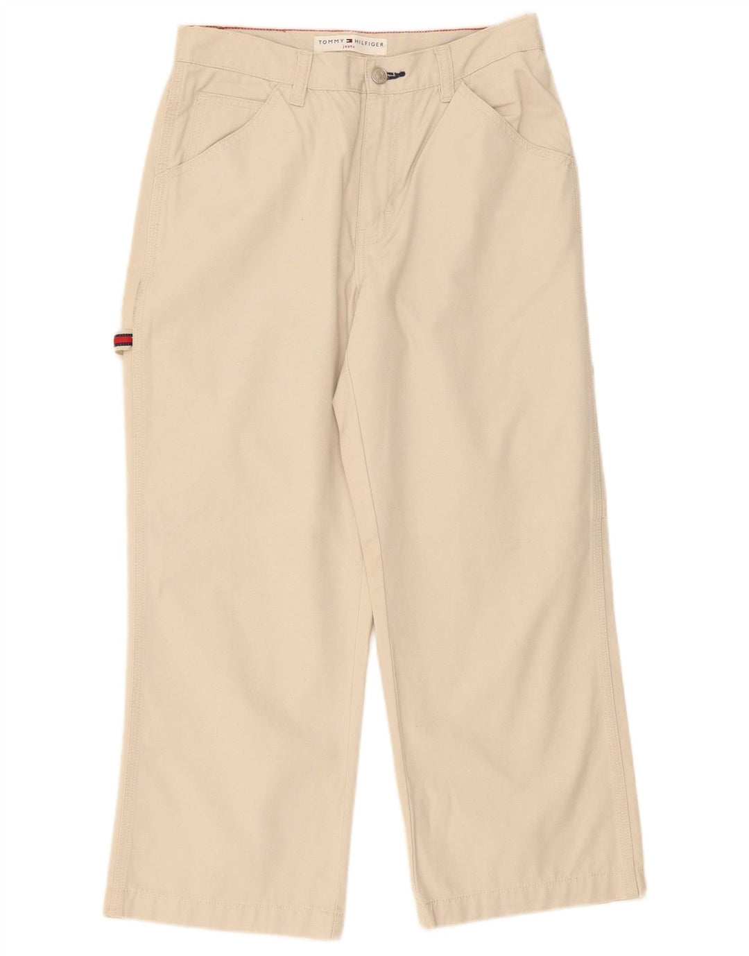 Tommy Hilfiger Womens Cargo Cropped Trousers US 6 Medium W28 L24 White