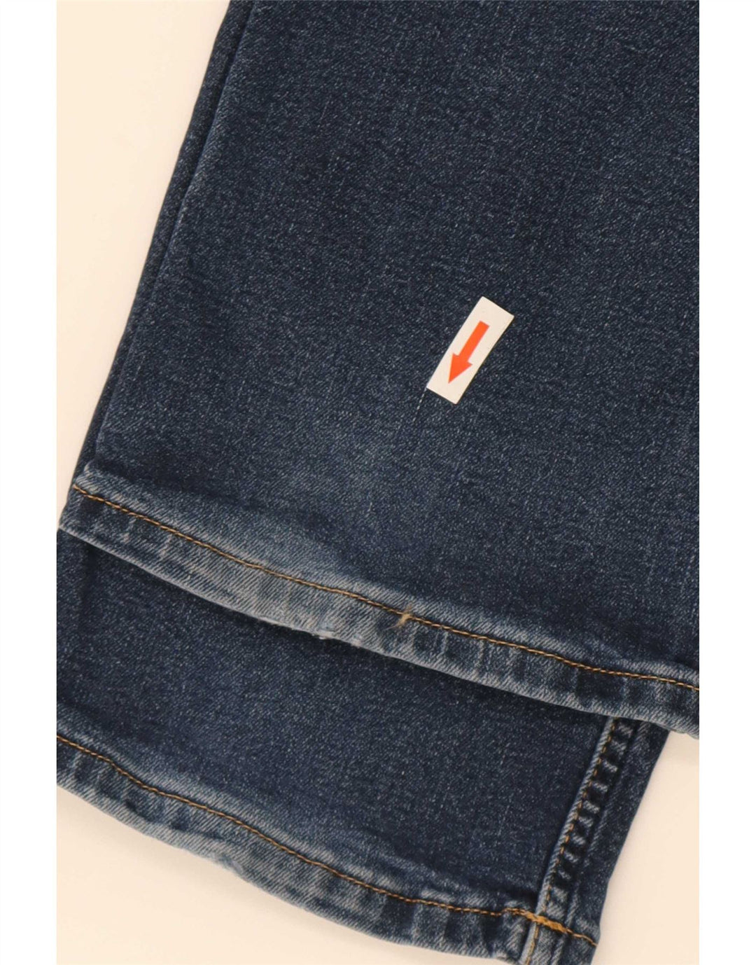 Wrangler Mens Regular Fit Straight Jeans W34 L32 Blue Cotton