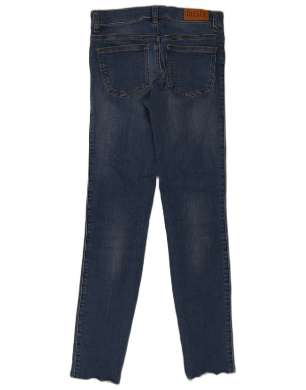 Diesel Meninas Jeans Skinny 15-16 Anos W26 L28 Azul Algodão