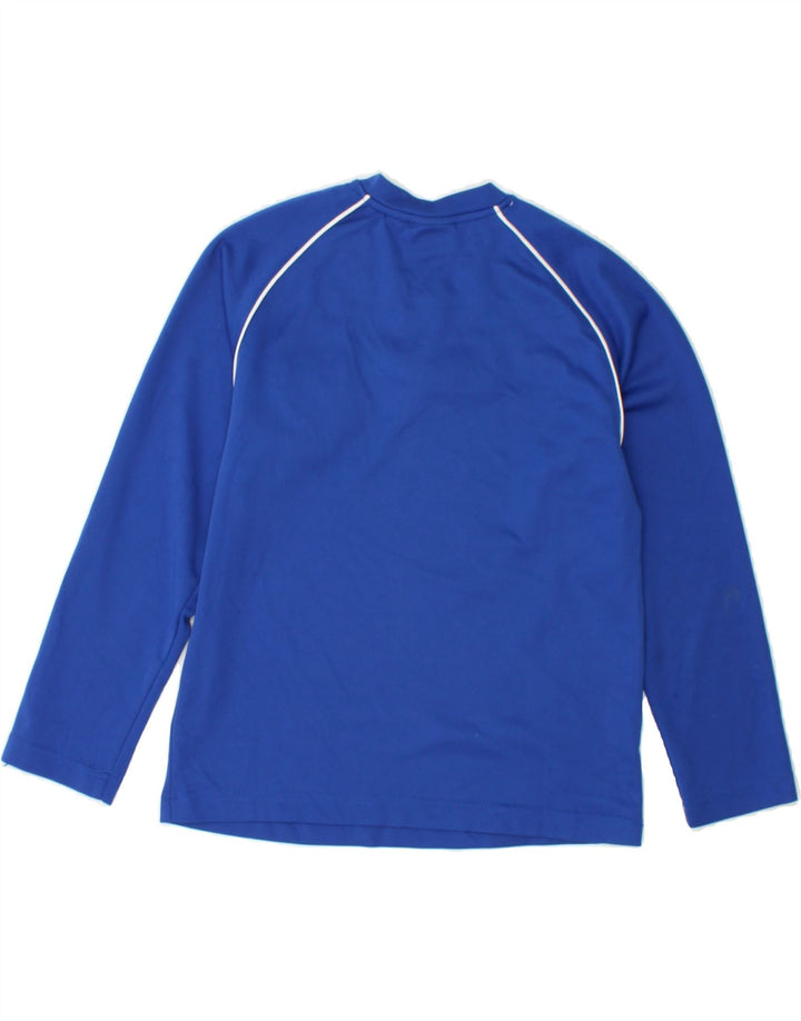 LOTTO Boys Top Long Sleeve 9-10 Years Small  Blue Polyester Vintage Lotto and Second-Hand Lotto from Messina Hembry 