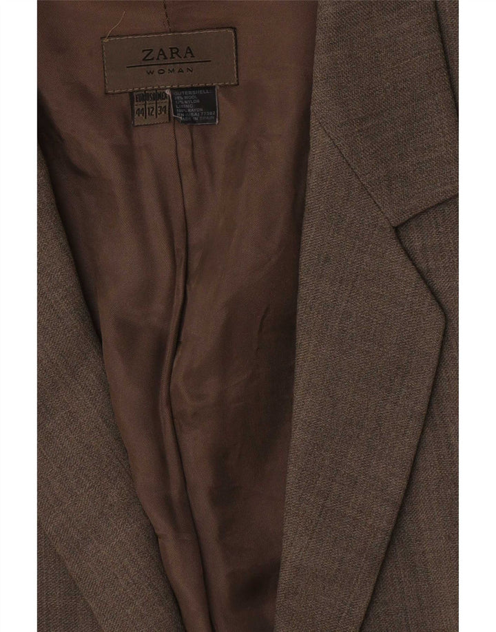 Zara ženski sako sa 1 gumbom EU 44 XL smeđa vuna