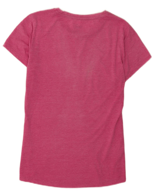 Puma Womens Graphic T-Shirt Top UK 12 Medium Pink Sports