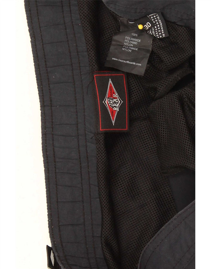 Bear Mens Swimming Shorts Medium Navy Blue Colourblock Polyamide