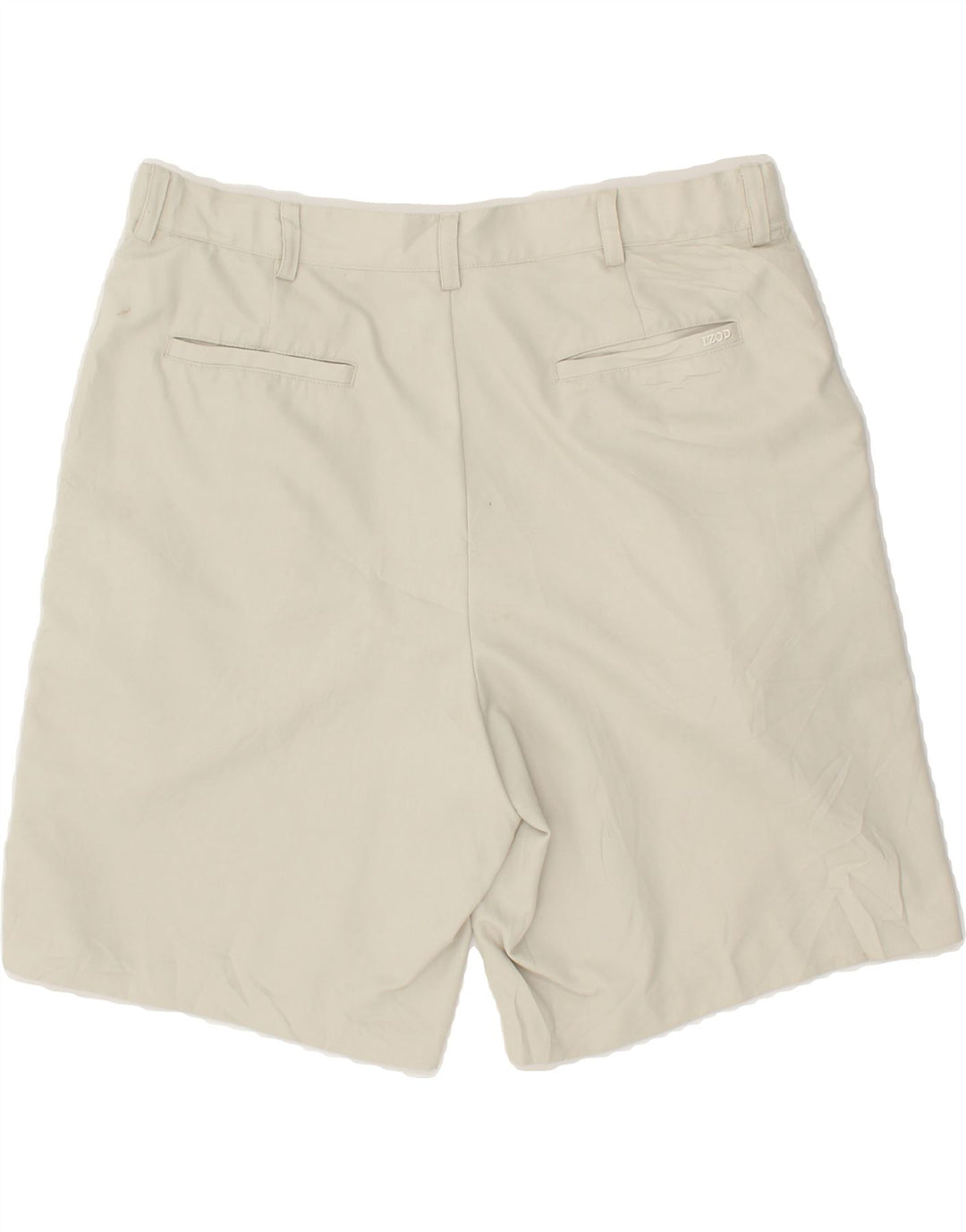 IZOD Mens Pegged Chino Shorts W36 Large Beige Polyester Vintage Izod and Second-Hand Izod from Messina Hembry 