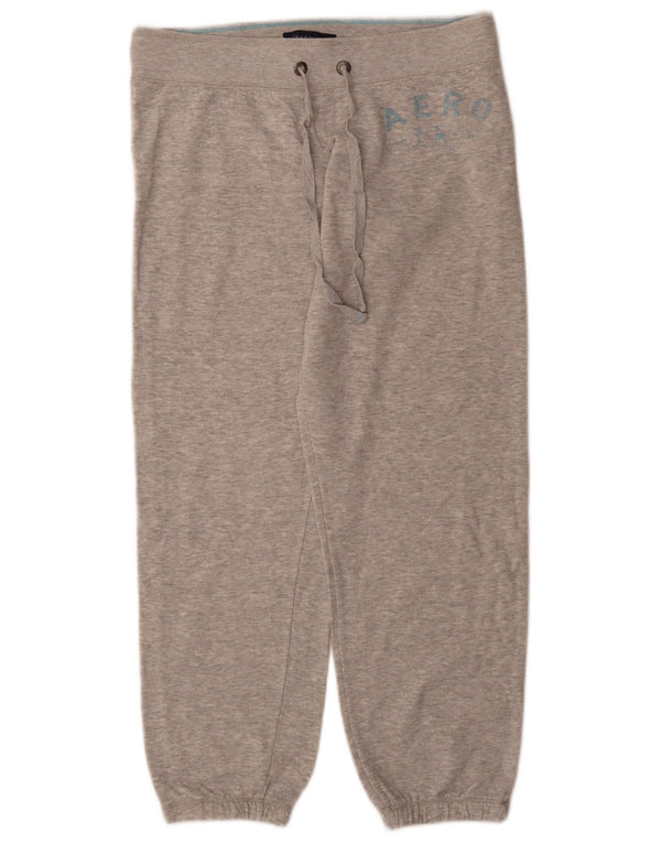 Aeropostale Pantaloni de trening pentru femei Joggeri UK 14 Medium Gri Flecked