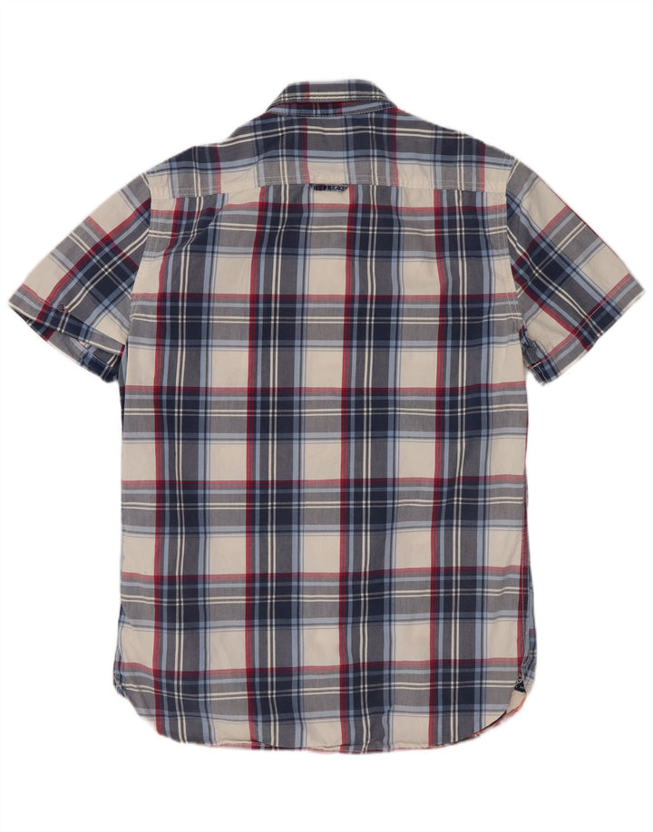 Superdry Kortærmet Herreskjorte Medium Blue Check