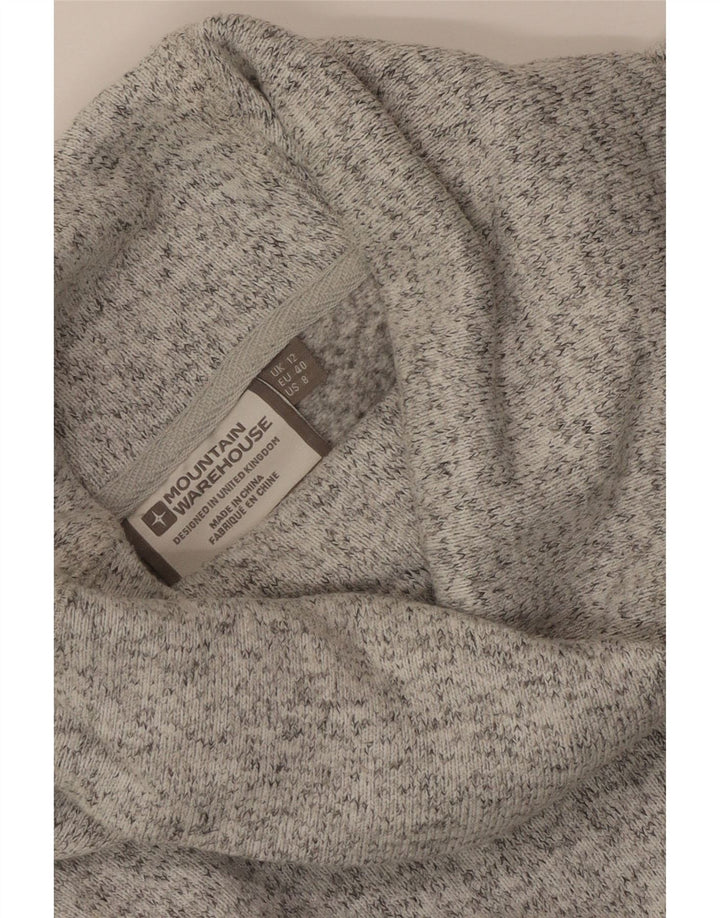 Mountain Warehouse Womens Crop Blouse Top UK 12 Medium Grey Flecked