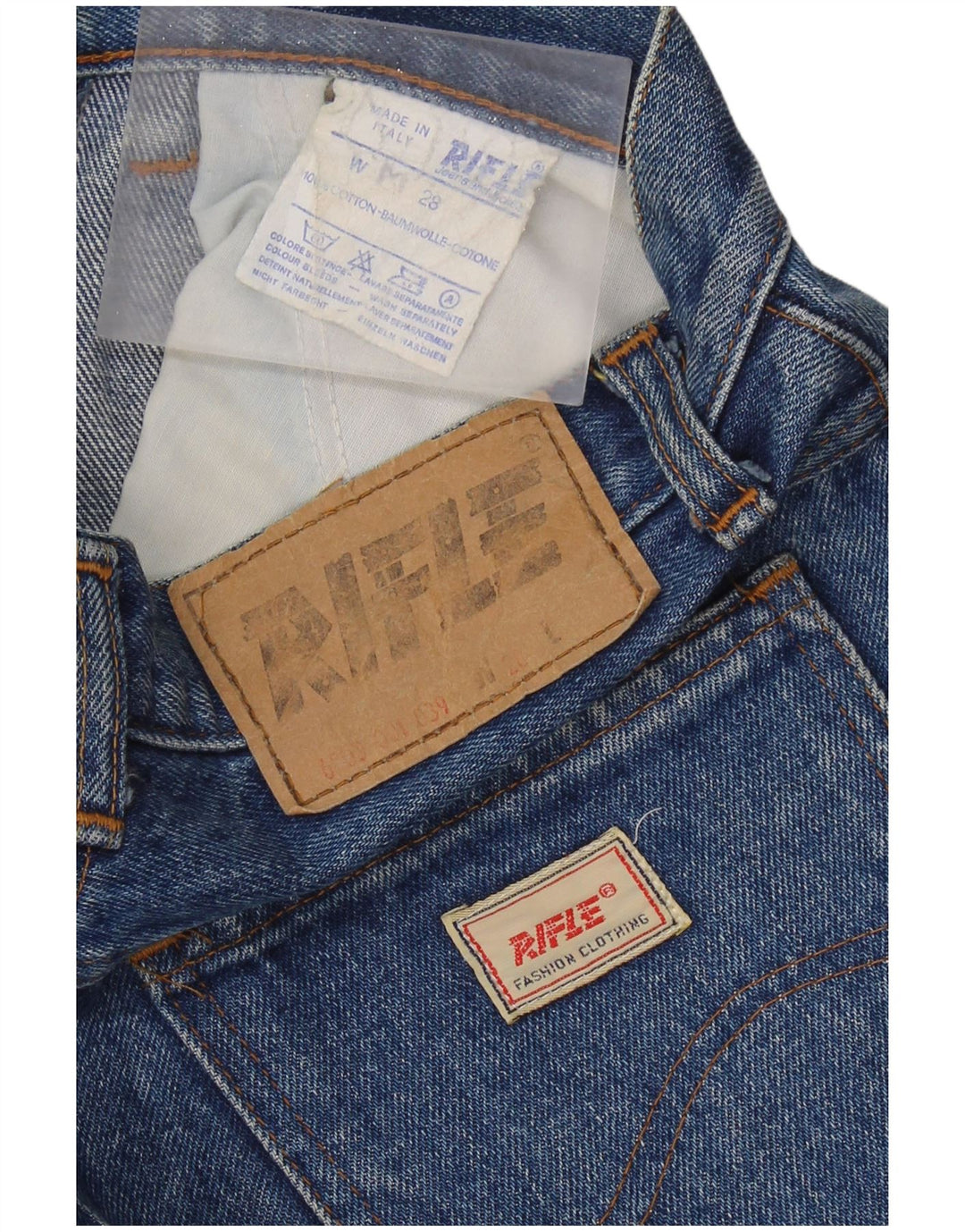 RIFLE Womens Denim Skirt W28 Medium Blue Cotton