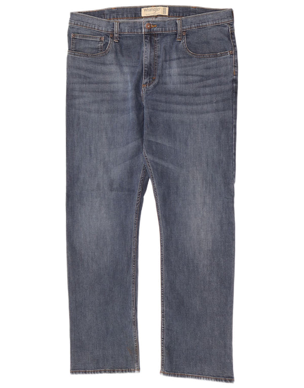 Wrangler Mens Slim Straight Jeans W38 L30 Blue