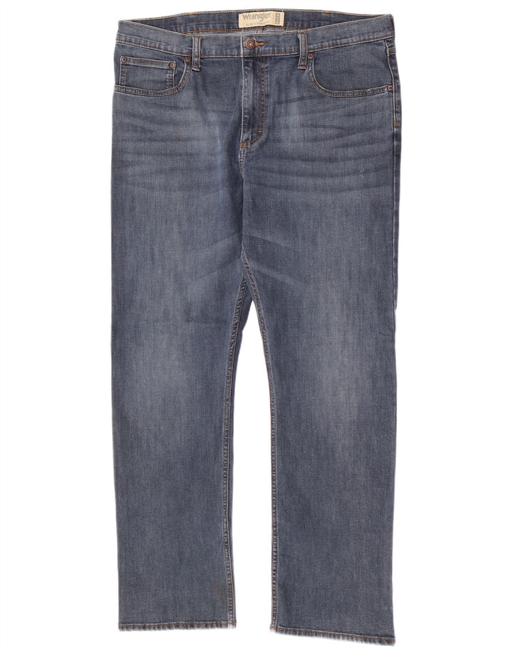 Wrangler Mens Slim Straight Jeans W38 L30 Blue